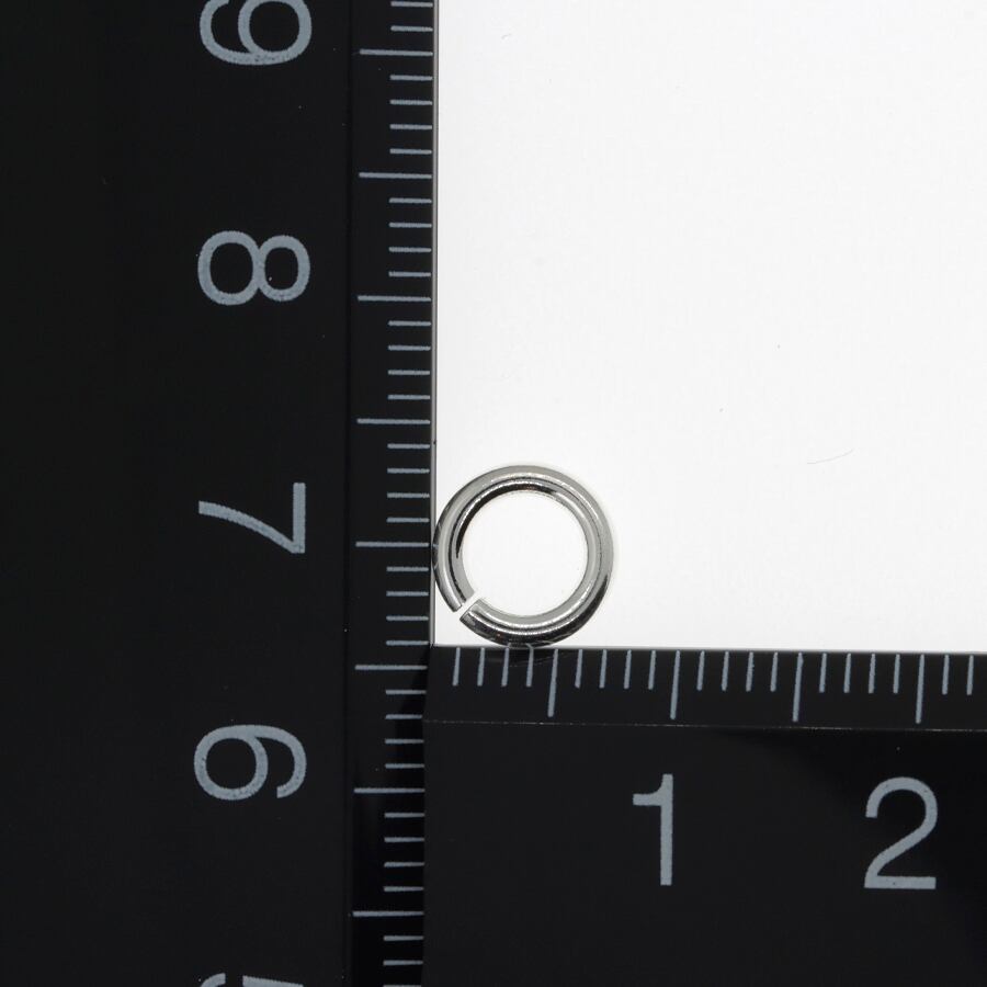 シルバー925 丸カン 外径7.5mm 線の太さ1.5mm 10個セット パーツ