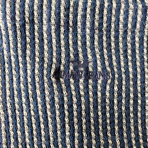 vintage ARMANI JEANS royal blue×white knit shirt