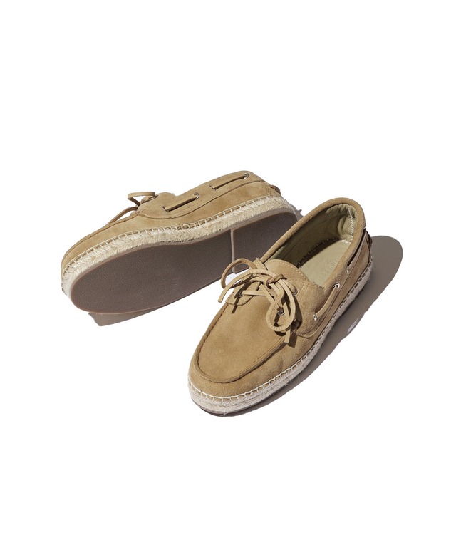 UNUSED / UH0634 SUICOKE DECK SHOES JUTE SOLE(BEIGE)