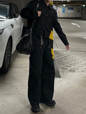 Western Woven Italian Leather Belt (Black)