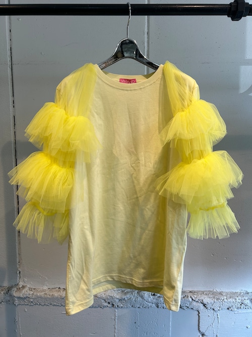 VIVIANO  tulle sleeve t-shirts