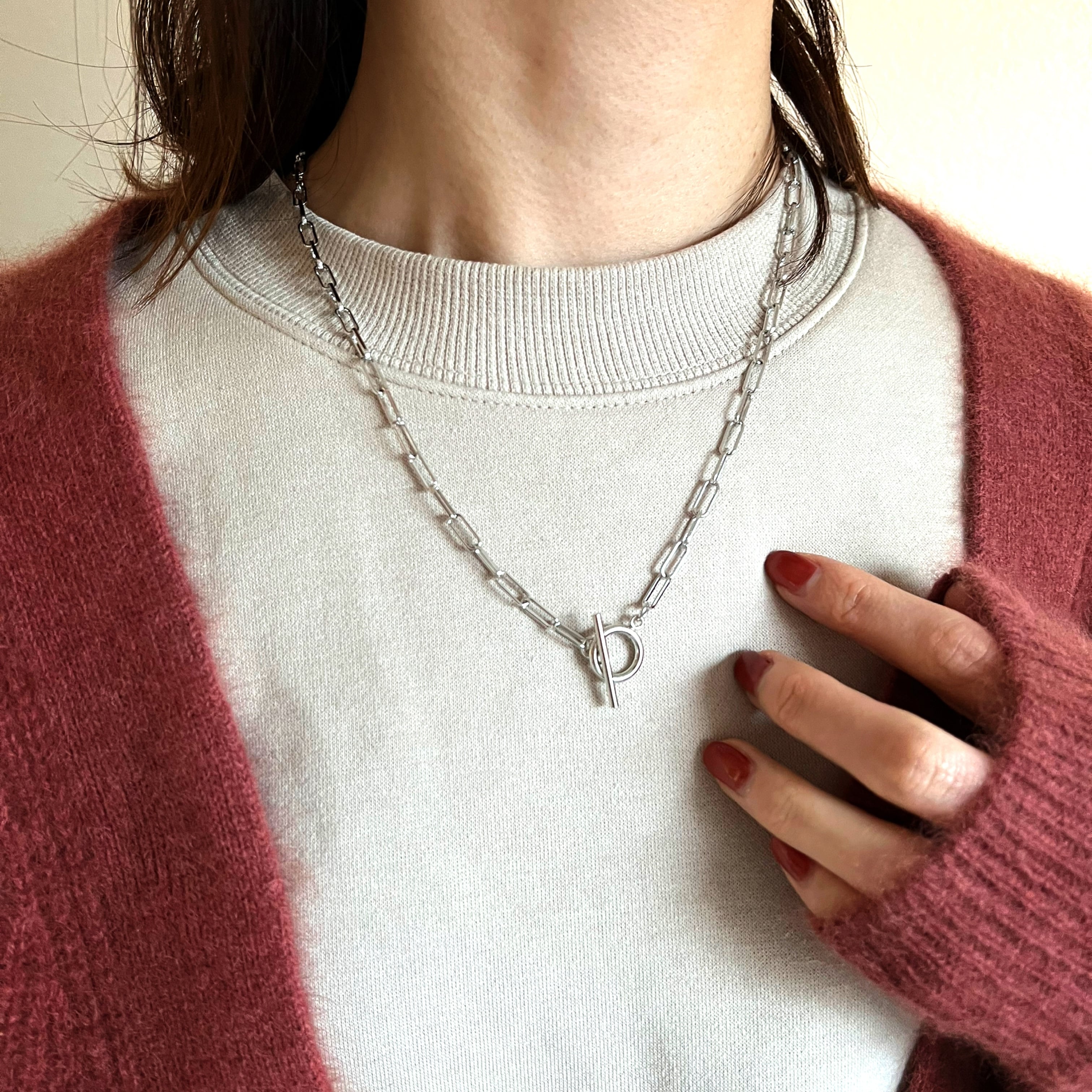 Nature Mars Necklace 【SILVER】 | Akto