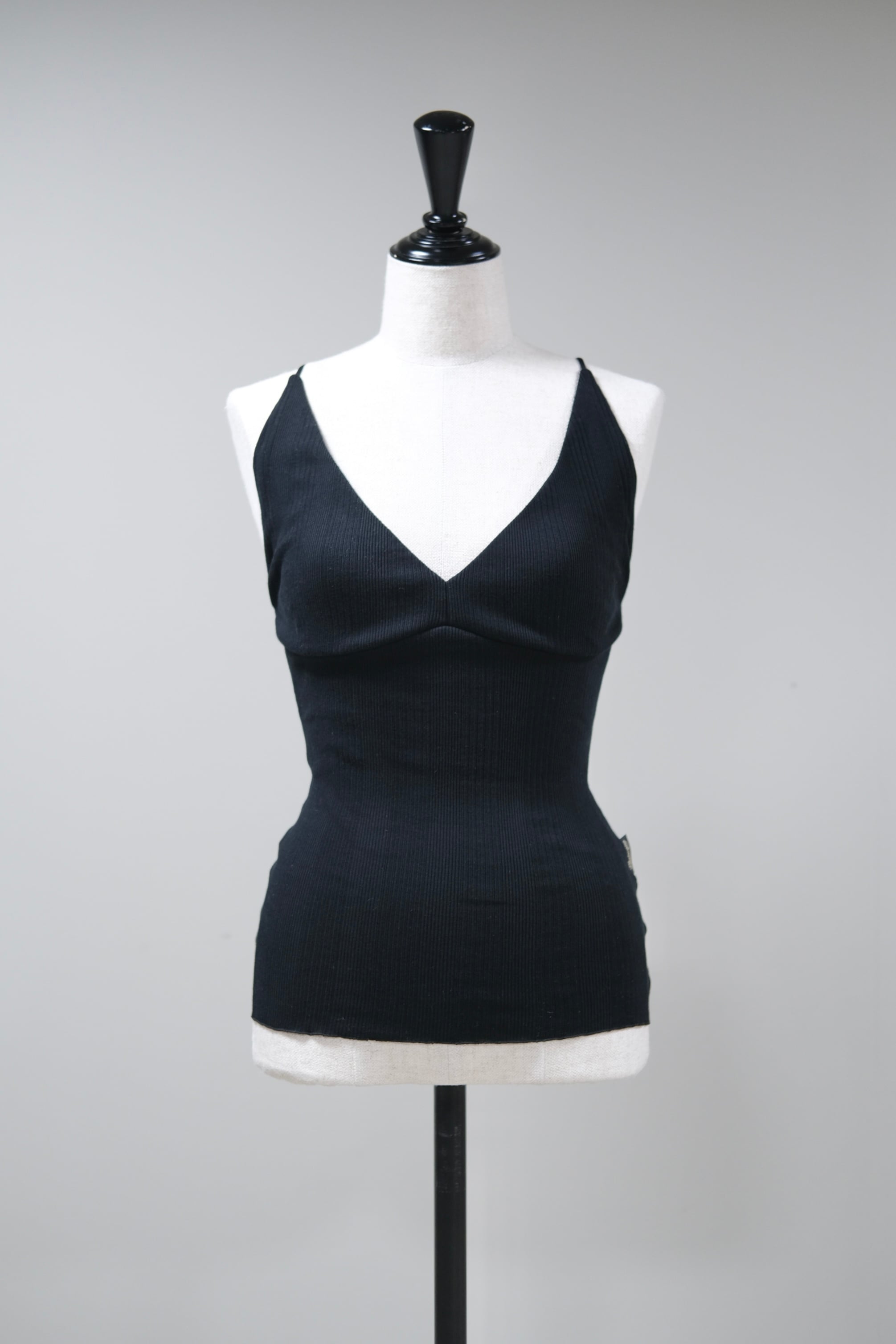 Mame Kurogouchi】Random Ribbed Plaid Knitted Top | loop Mame Kurogouchi】Random Ribbed Plaid Knitted Top | loop