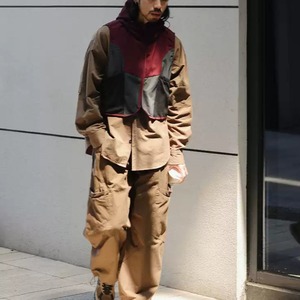 トリコロールショートテックベスト　K5338