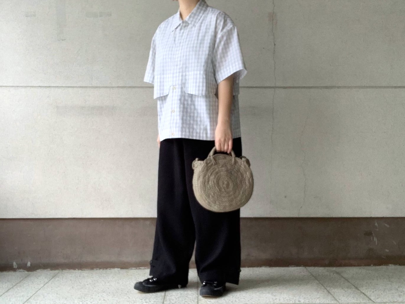 Aeta】LEATHER BASKET /CIRCLE BASKET M/ KG08 | eighty88eight
