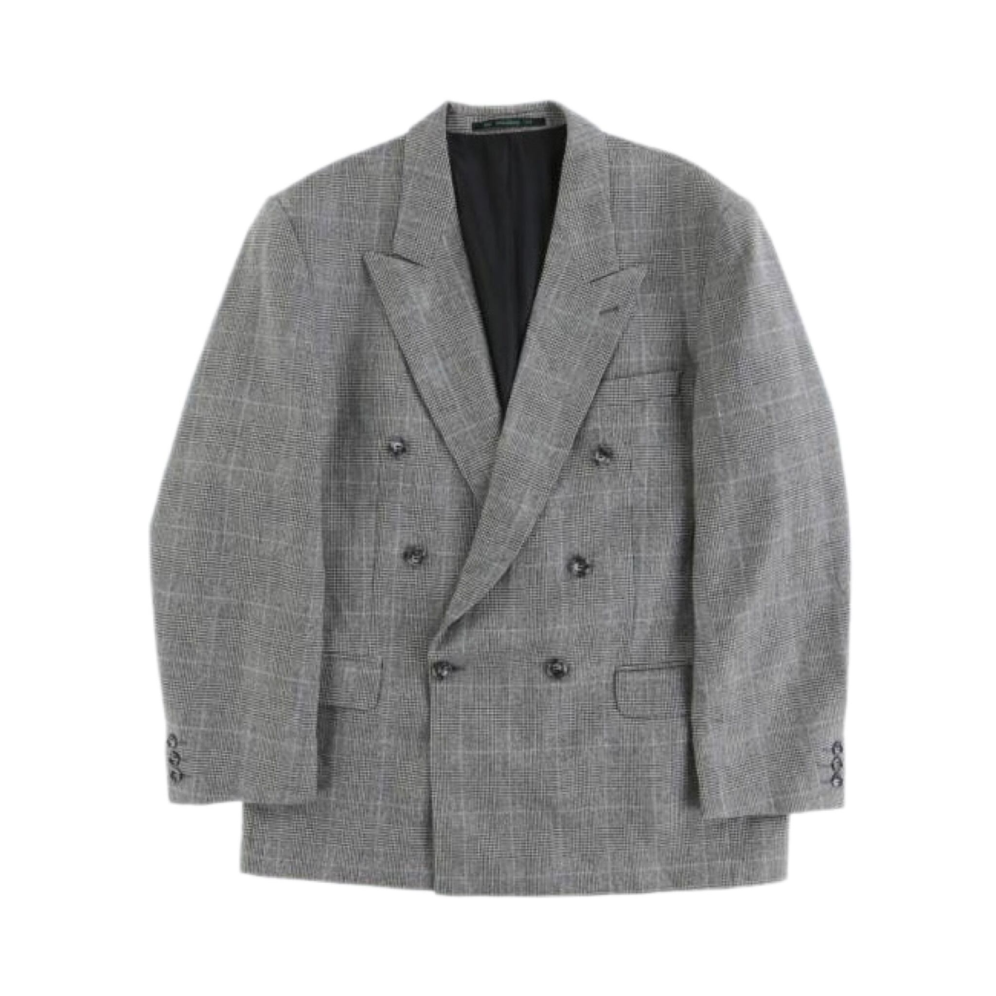 好配色◎ 千鳥格子柄 ダブルテーラードジャケット【FF-6288】 | cv