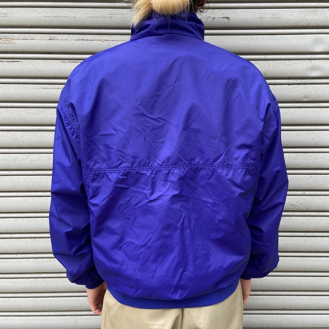 90s patagonia シェルドシンチラジャケット　Rマーク　ブルー系　S