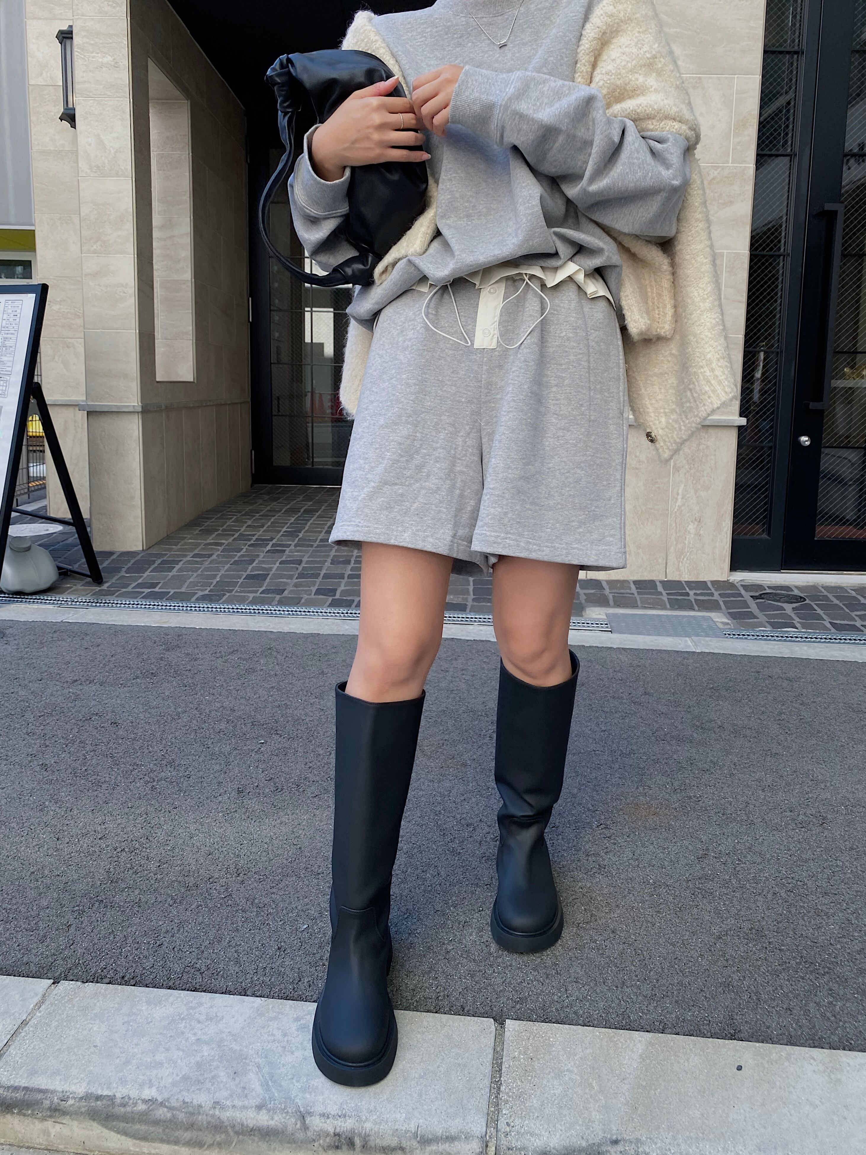 TODAYFUL Platform Long Boots （platform soft leather long boots 