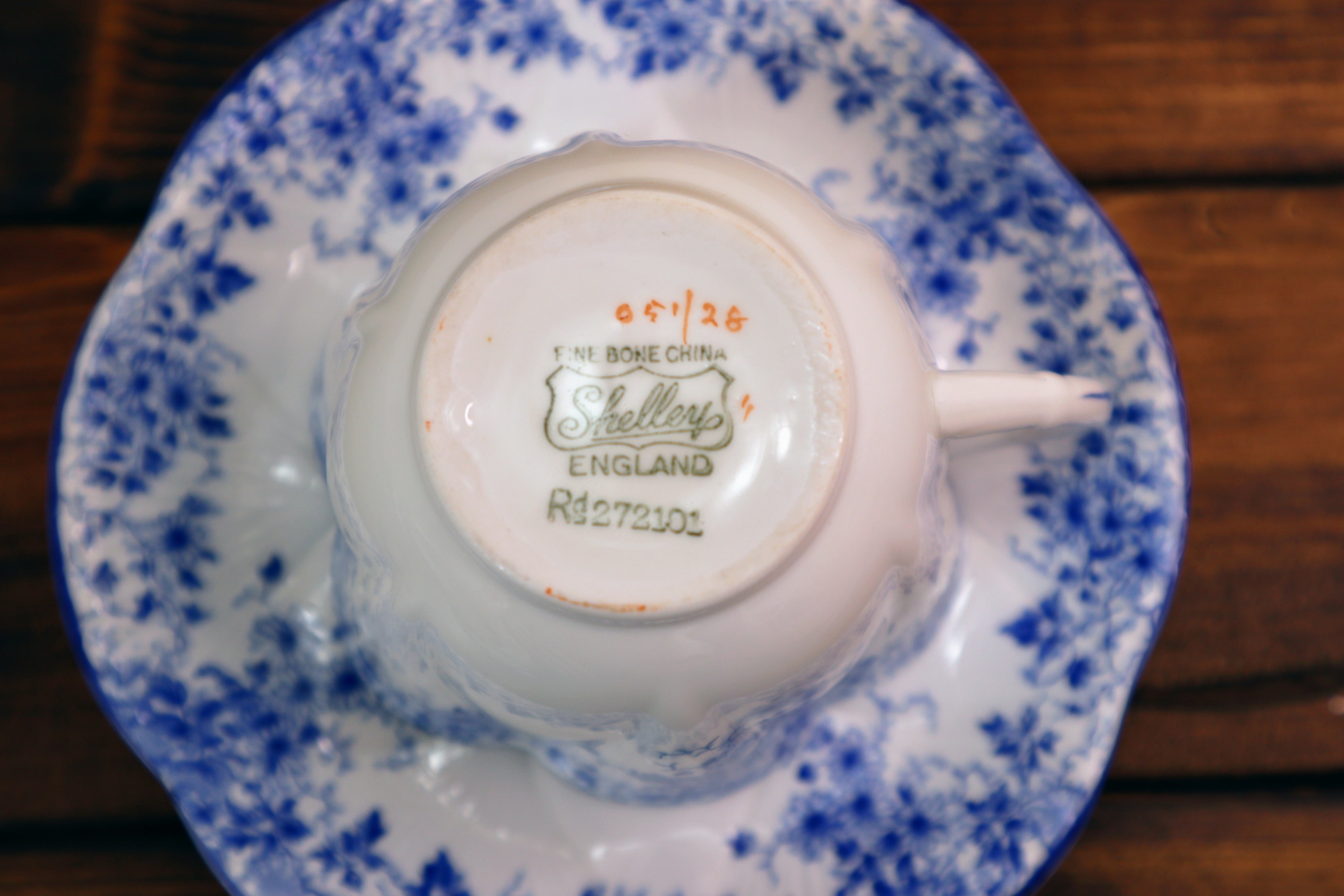 Vintage) シェリー Dainty Blue カップ＆ソーサー＃2 | GreenDoor