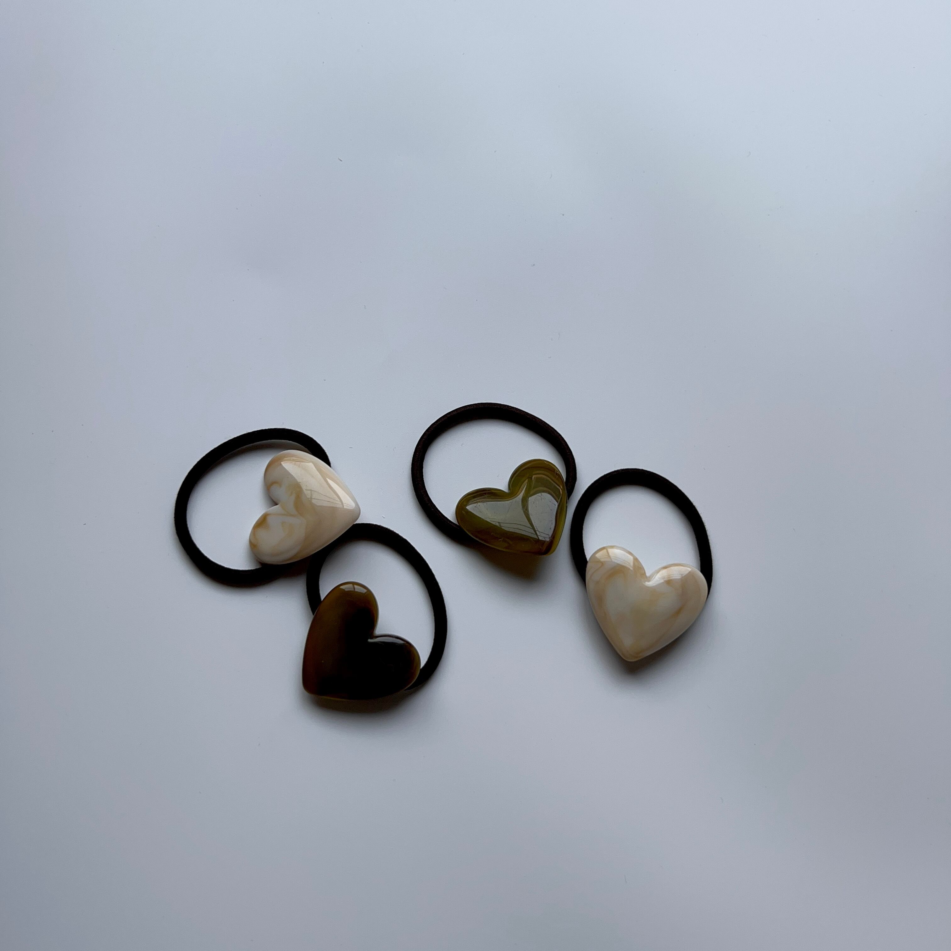 【即納】marble heart hair tie // kosa's select