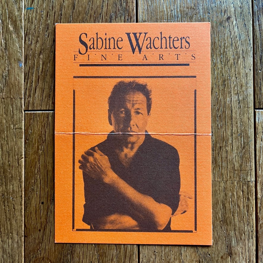 【インヴィテーションカード・エフェメラ】ロバート・ラウシェンバーグ  RAUSCHENBERG  Sabine Wachters FINE ARTS 1990　[3100100]