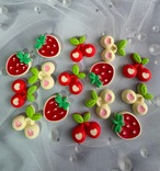 [15個]ハートさくらんぼとイチゴ／３種