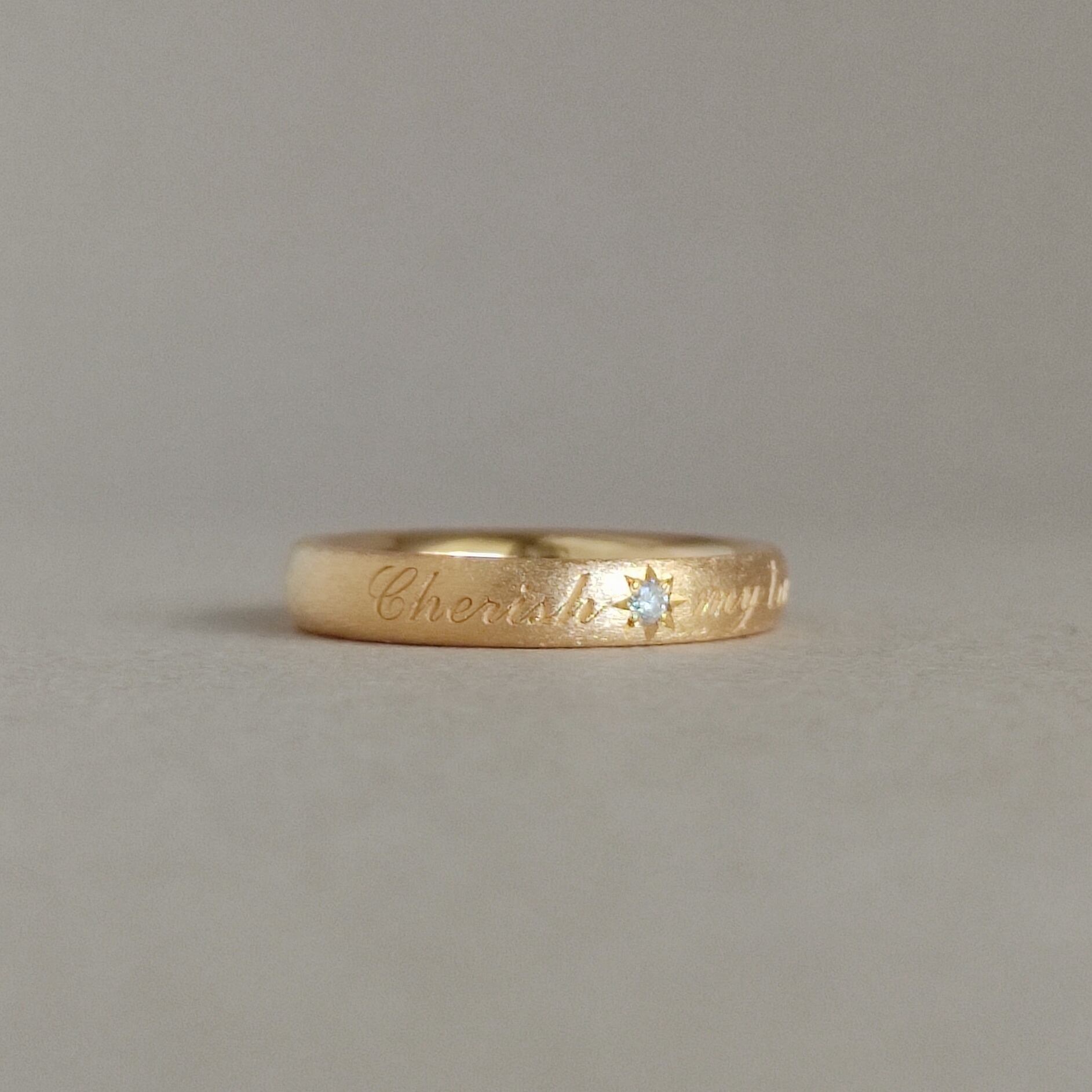 Love letter ring K10/K18 セミオーダー ラブレターリング