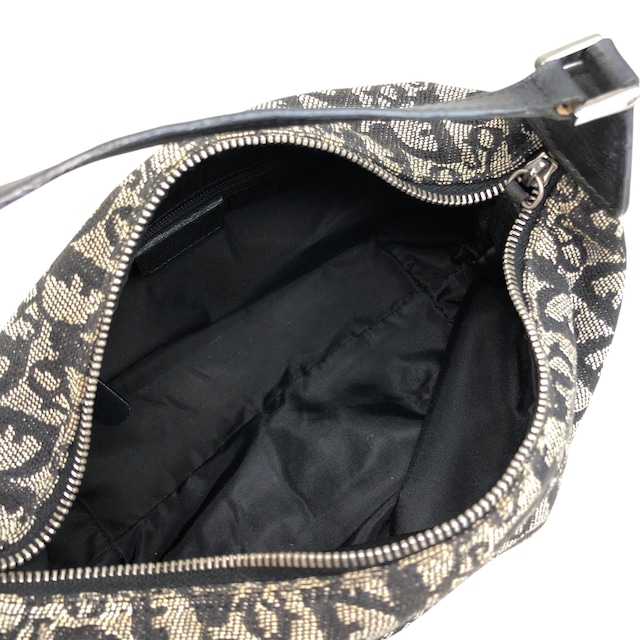 Christian Dior クリスチャン ディオール トロッター ハンドバッグ ブラック ジャガード バニティバッグ ミニバッグ vintage ヴィンテージ オールド zxykbr