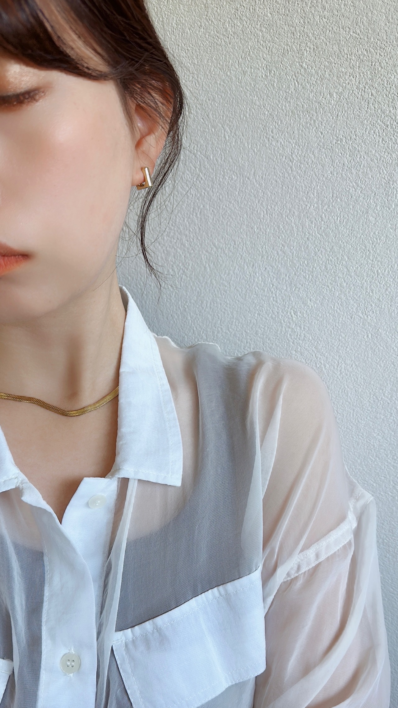 S925 プチスクエアピアス