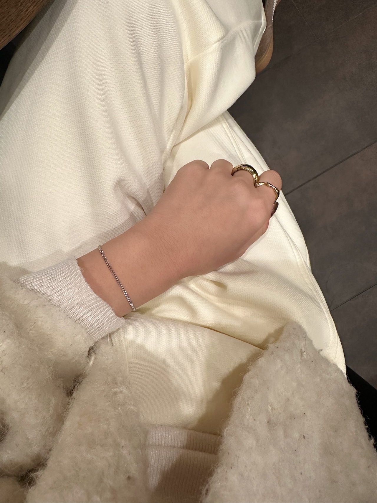 SS キューバチェーンブレスレット