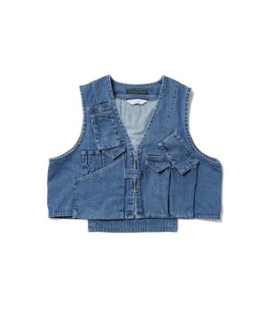 Sasquachfabrix./ 24SS-JKL-009 “KATHARINE HAMNETT”DENIM VEST