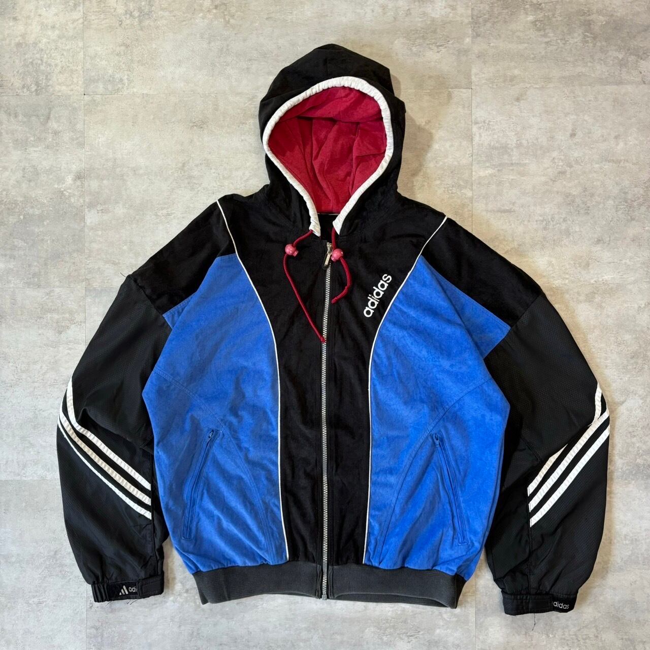 adidas 80s トラックフーディ ベロア ナイロン No.1334