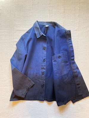 Naturally Dyed - Mud French Work Jacket by Kanai Kogei of Amami Islands