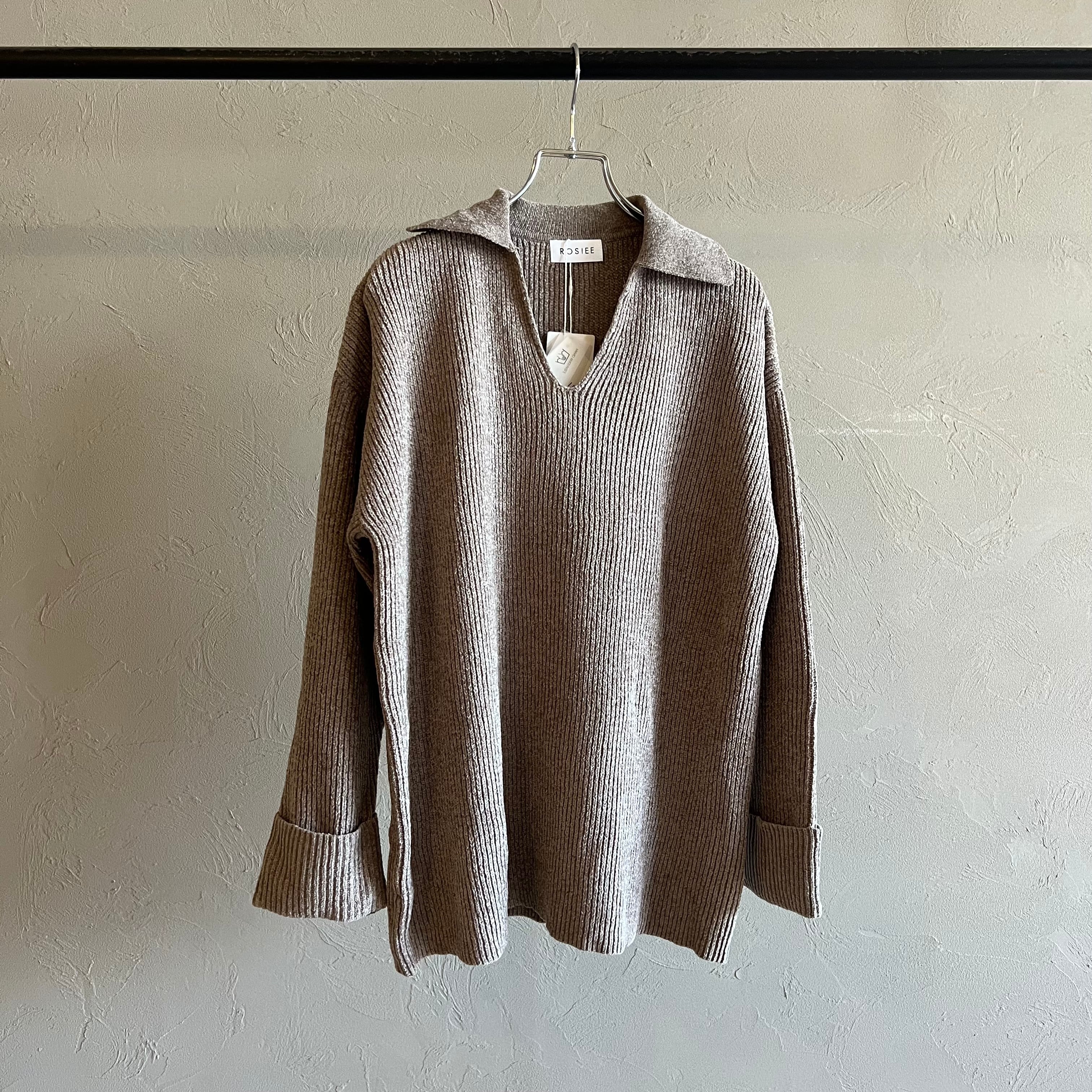 【 ROSIEE 】スキッパーニット