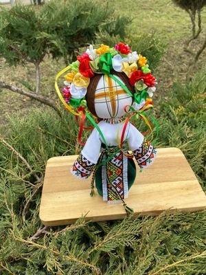 UA.Designer手作りモタンカ 25cm（ウクライナの御守り）