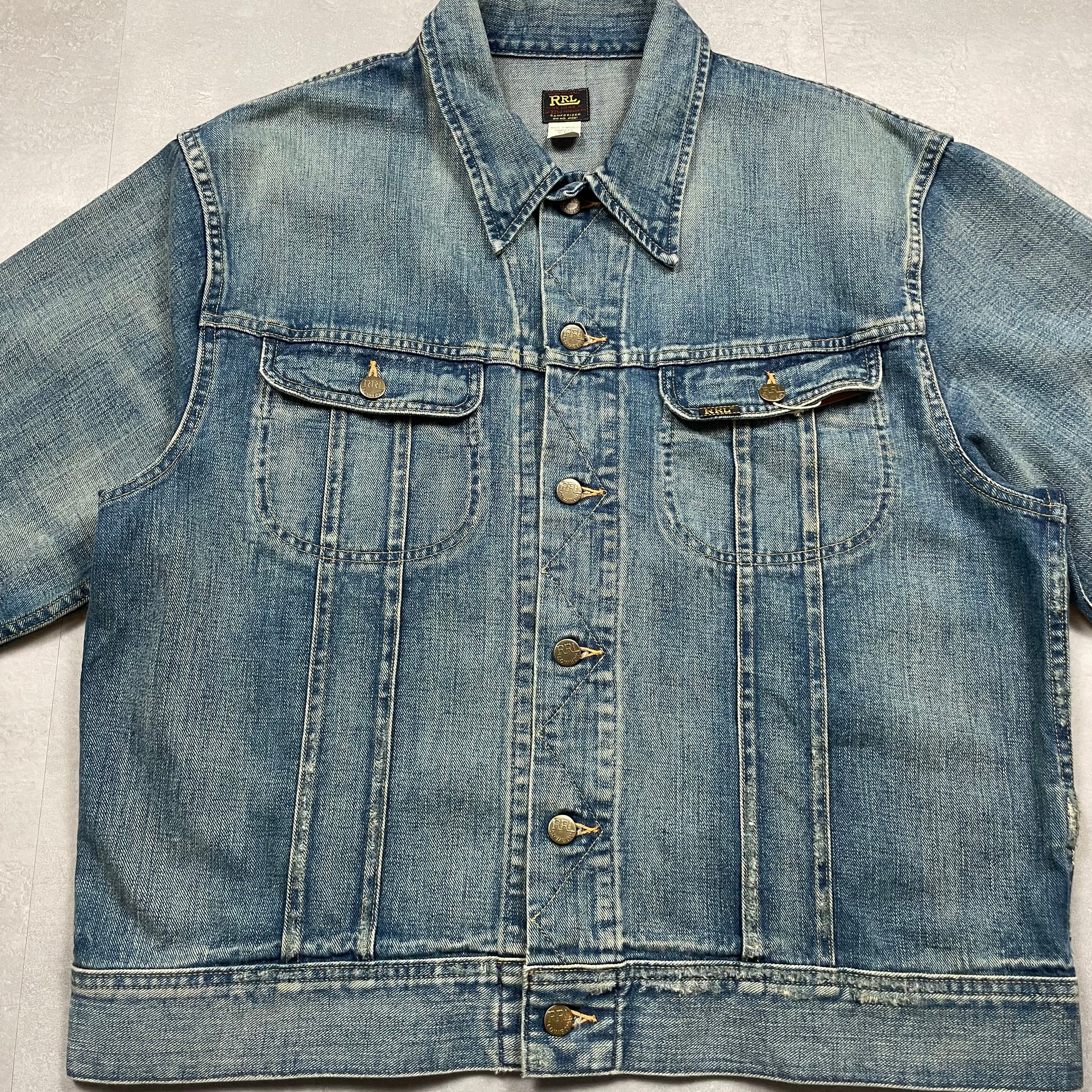 XL》 RRL ダブルアールエル デニムジャケット 101J型 色落ち フェード