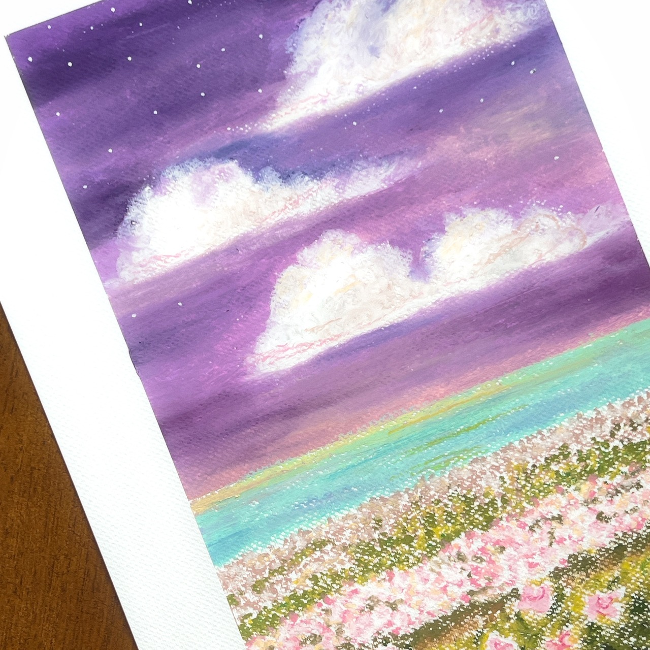 原画 夜空と海と花 | maum