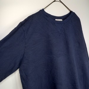 Cotton & Co　クルーネック　スウェット　トレーナー　無地　ガゼット　L