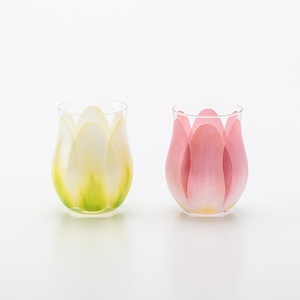 Tulip Glass 2pcs Set ホワイト/レッド［0130213367］