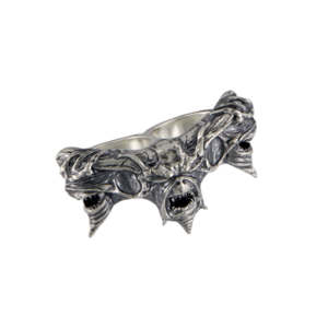 [UNDERMYCAR] SLAYER Undermycar Demon Heads 925 Silver Knuckles Antique Silver 正規品 韓国ブランド 韓国通販 韓国代行 韓国ファッション アンダーマイカー 日本 店舗