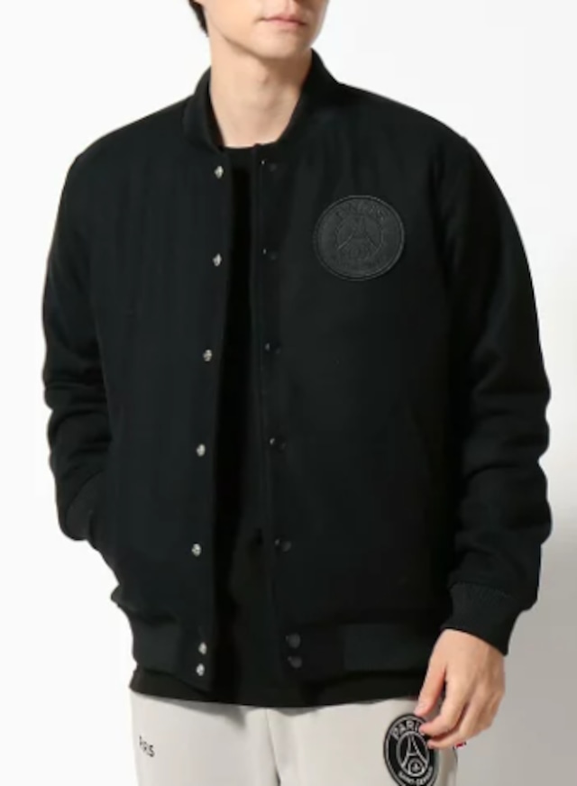 Paris Saint-Germain/パリサンジェルマン ALL MELTON JACKET　black