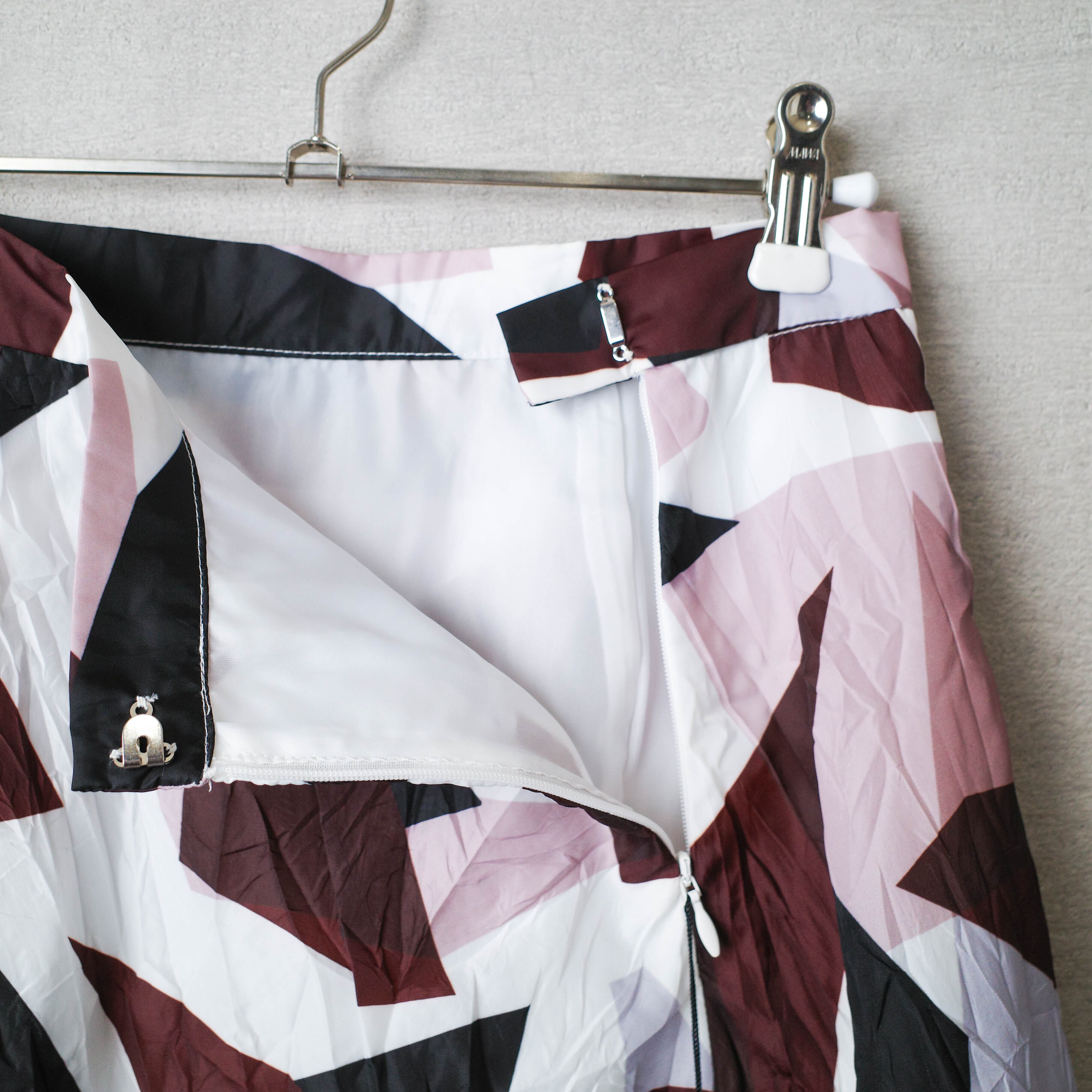 [NEW] RIM･ARK	GEOMETRY PRINT FLARE SKIRT 460BAL31-0160