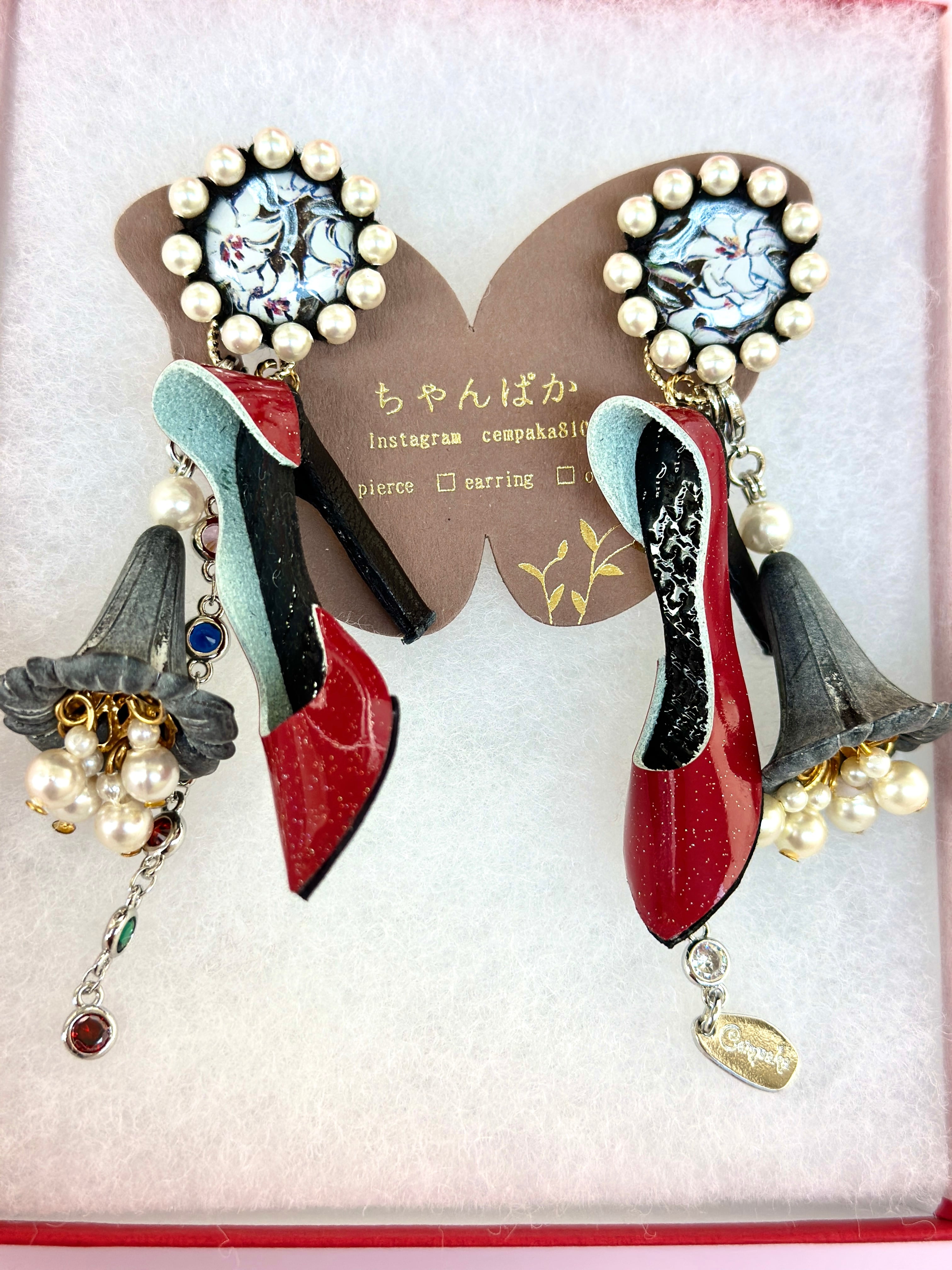 Cempaka イヤリング Cempaka ハイヒール イヤリング