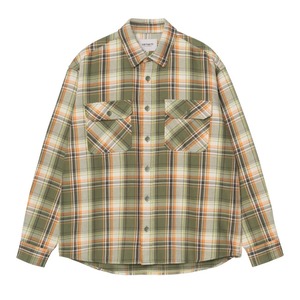 CARHARTT L/S  TUNICK SHIRT - TUNICK CHECK DOLLAR GREENロングスリーブチューニックシャツ