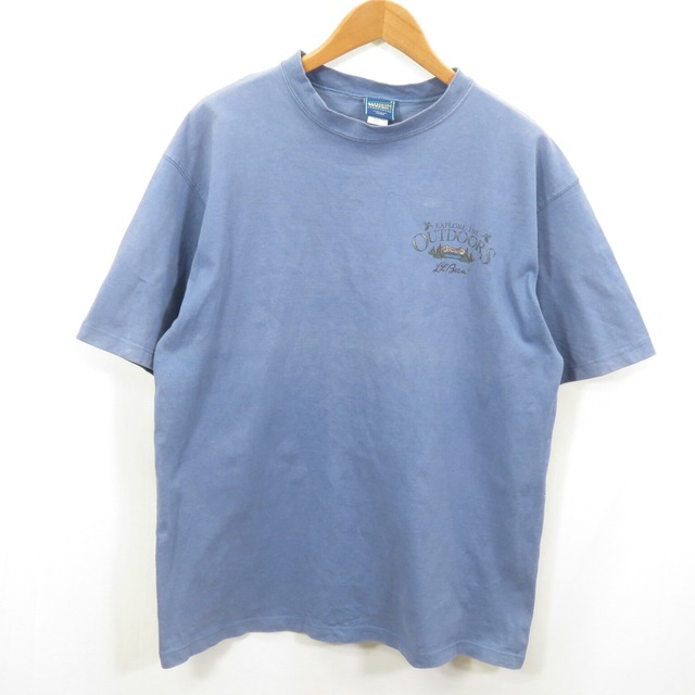 90s L.L.Bean USA製 HARBORSIDE GRAPHICS Tシャツ sizeL/エルエルビーン 0501