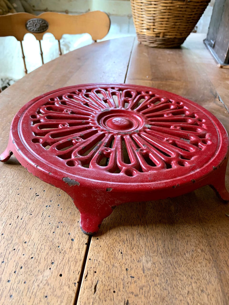 赤色のトリベット 鍋敷き Cousances クーザンス社製 | Brocante de La