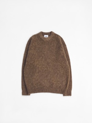 ECLIPSE BRUSHED MOHAIR KNIT【BROWN】