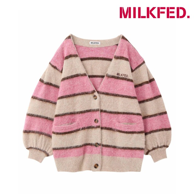 【MILKFED.】STRIPED KNIT CARDIGAN