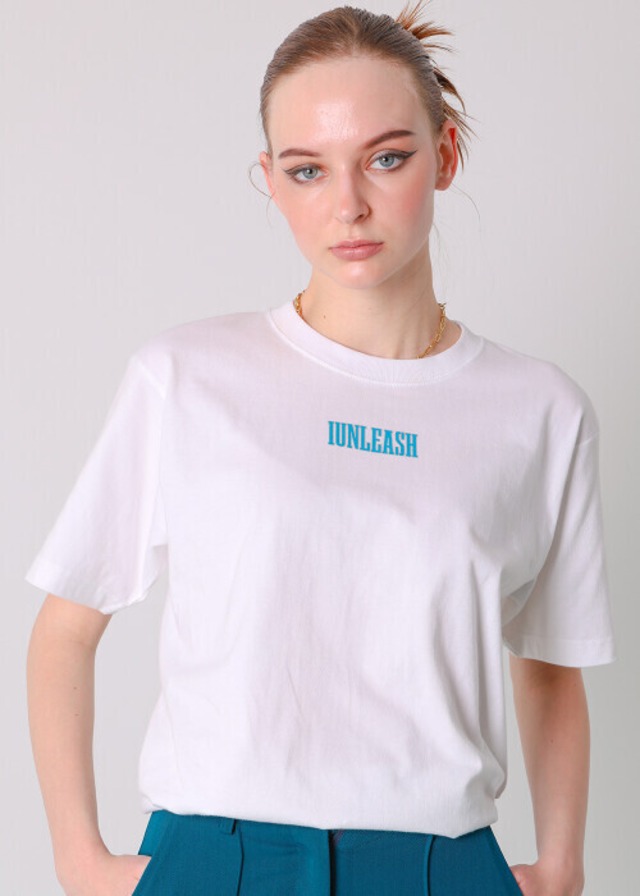 IUNLEASH MINI GLITTER LOGO T-SHIRT（UNISEX）