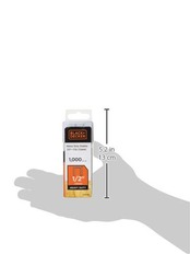 ブラックアンドデッカー(BLACK+DECKER) GoPak タッカー ネイラー用 ステープル 12mm DIY 電動工具 締付 固定工具 BDTRA708T