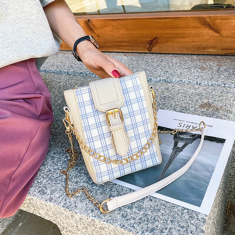 フレンチニッチバッグ女性バッグ2020新しいタイドネットレッドファッションチェーンメッセンジャーバッグ夏の野生のバケットバッグ Tiancai_Wing_Bag5722377