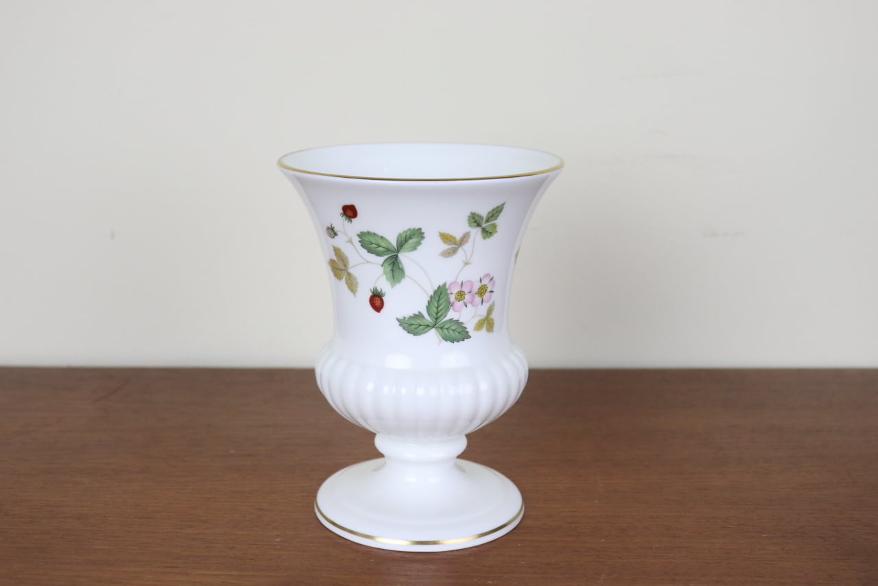 ウェッジウッド ワイルドストロベリー フラワーベース 花瓶 WILD