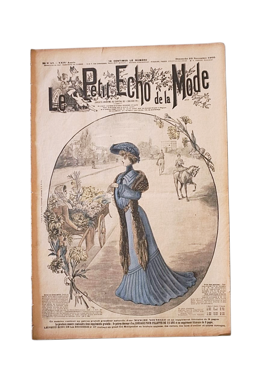 永遠の淑女とモード新聞 Petit フランスアンティーク Le 1902s Echo de