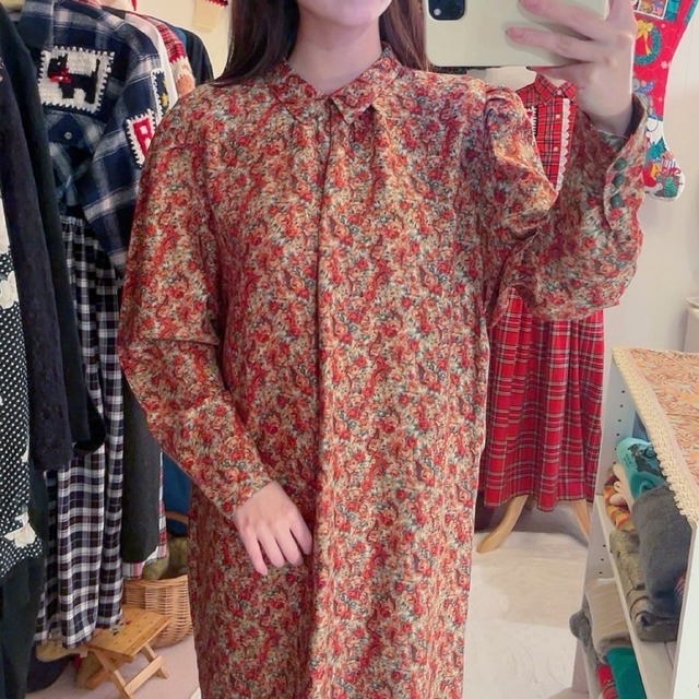 mini rose gather one-piece