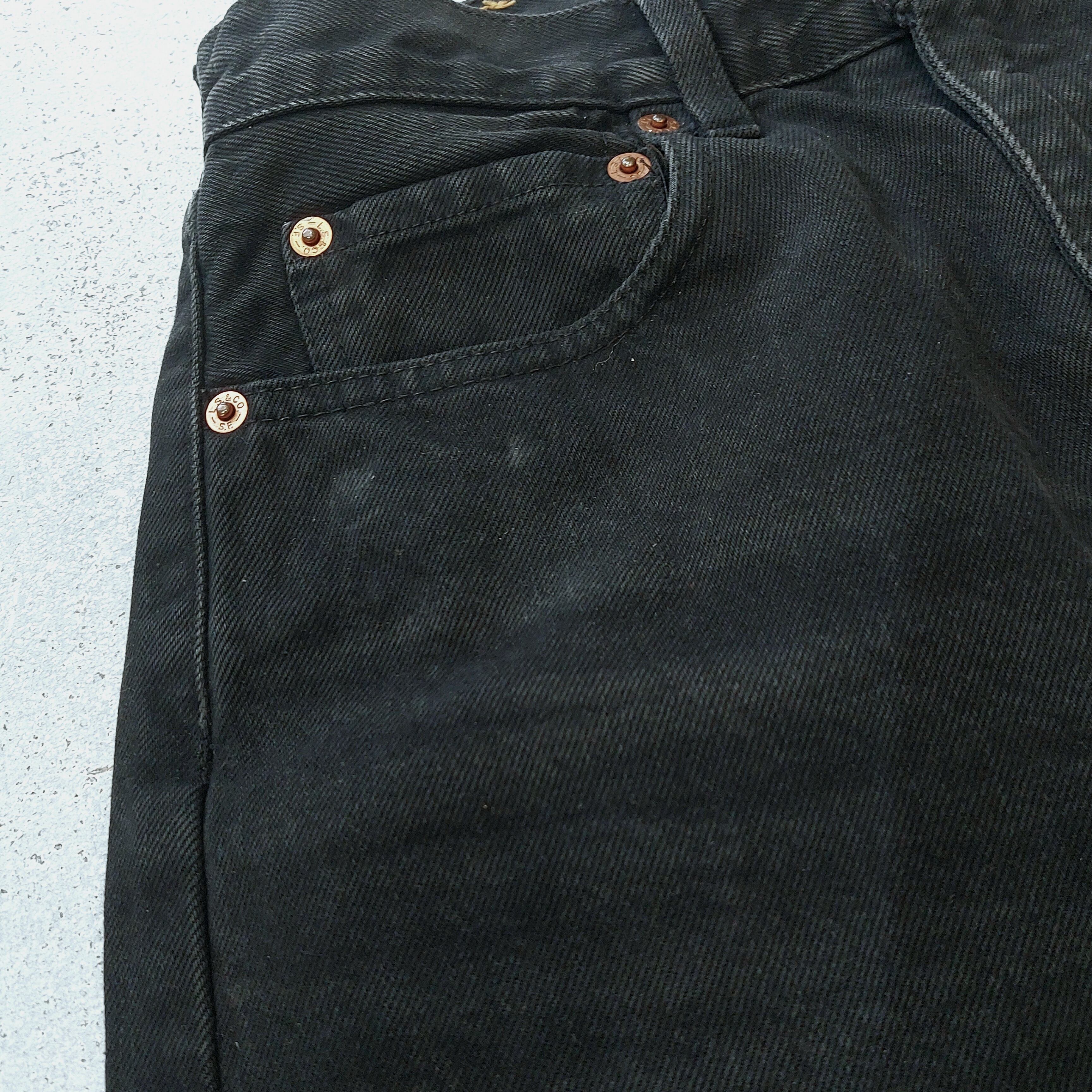 Levi's 534 Black denim pants / Made in Spein[fa-644]リーバイス534
