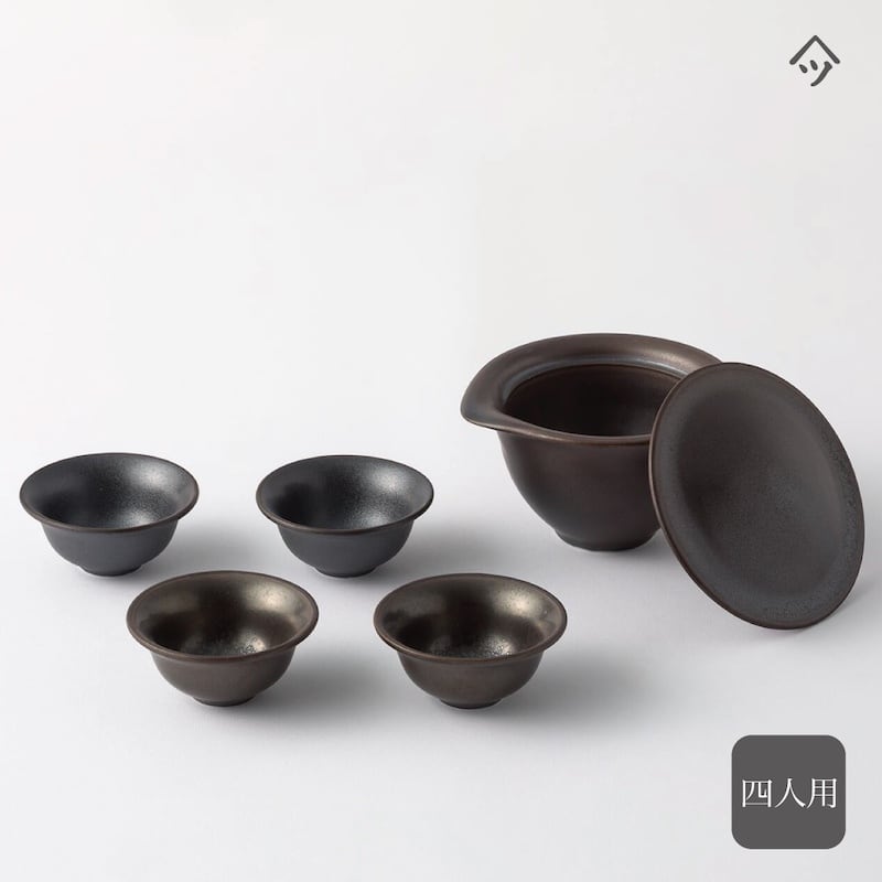 茶達 4人用 瓶覗（青磁）かめのぞき | yamatsu