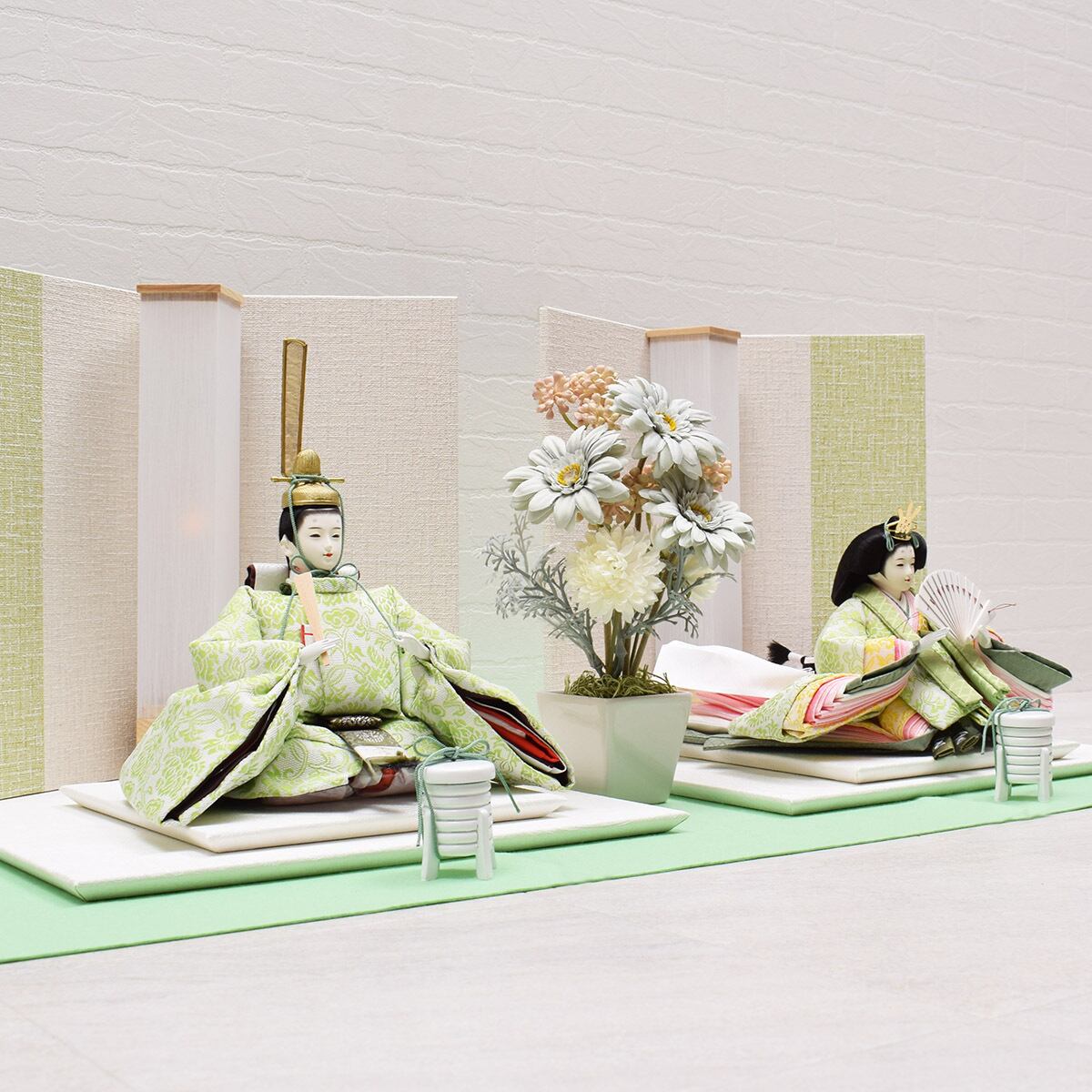 雛人形 親王飾り<HIYORI> -mint-