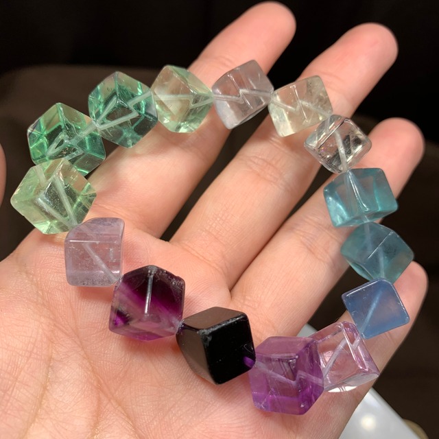 フローライトキューブ(大)グラデーションタイプ✩ブレスレット