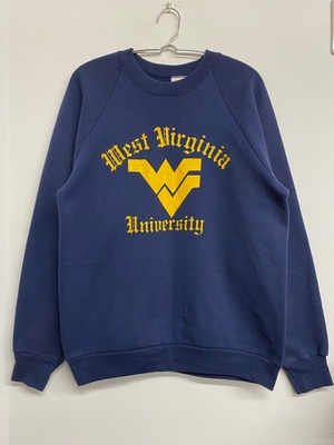 80sUSA College Print Crewneck Sweater/L