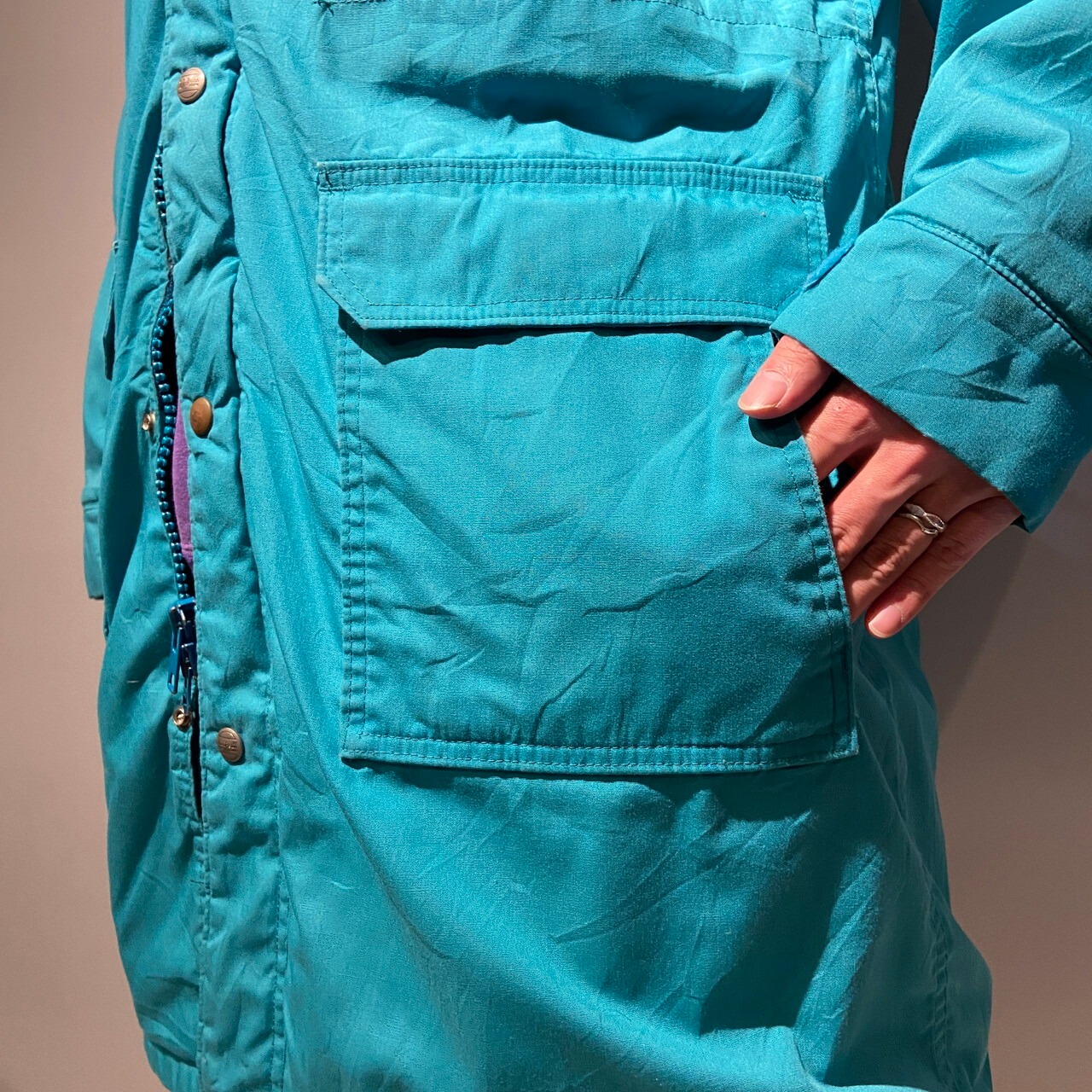 80年代 L.L.Bean エルエルビーン ストームコート メンズXL相当 古着 